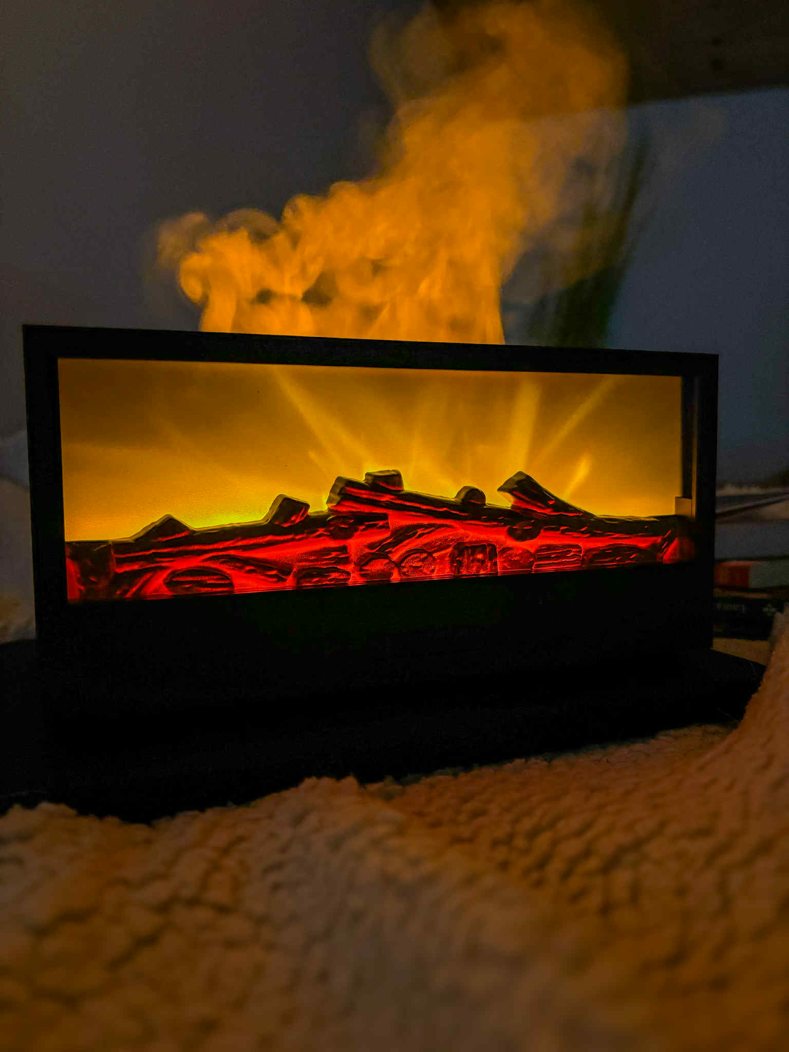 Diffuseur d’Huiles Essentielles à Effet Flamme – Ambiance Relaxante